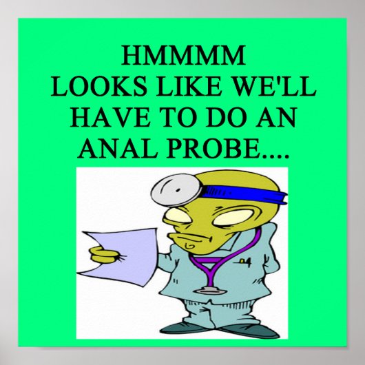 grap voor buitenaardse arts poster (Voorkant)