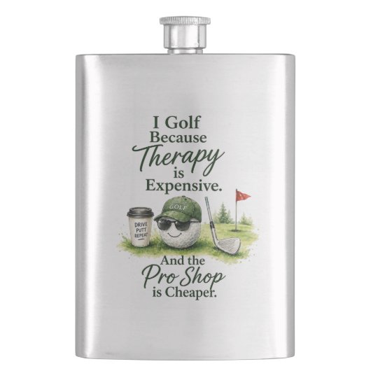 Grap voor golfer huisdecoratie flacon (Voorkant)