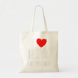 grap waar ik van hou, JESUS en MIJN MAN, Christus Tote Bag