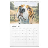 Grapcartoon Beagle Hond Kalender (Feb 2027)