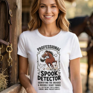 Grapdetectiepaardrijder schuur humor  t-shirt