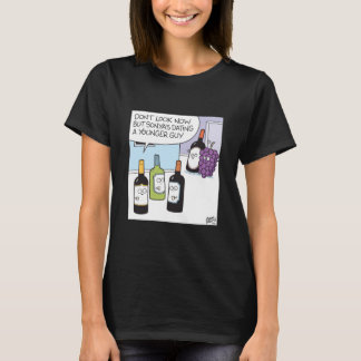 Grape and wine dating  t-shirt