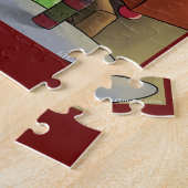 Grape Break-Up Grappige Eten, Wijn & Huwelijk Comi Legpuzzel (Zijkant)