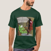 Grape Break-Up Grappige Eten, Wijn & Huwelijk Comi T-shirt (Voorkant)