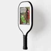 Grape Break-Up Grappige Eten, Wijn & Huwelijk Stri Pickleball Paddle (Links)