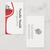 Grape Bunch | Rood wijnglas | Winnerij Visitekaartje (Voorkant / Achterkant)