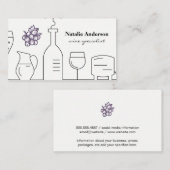Grape Bunch | Wijnvaartuigen Visitekaartje (Voorkant / Achterkant)