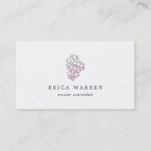 Grape Cluster | Sommelier of Wine Industry Visitekaartje (Voorkant)