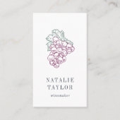 Grape Cluster | Sommelier | Winemaker | Winnerij Visitekaartje (Voorkant)