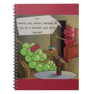Grape Divorces Funny Notitieboek