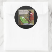 Grape Divorces Funny Ronde Sticker (Tas)