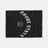 Grape Drone Staat Vliegend Geheim Drone New Jersey Fleece Deken (Voorkant (Horizontaal))