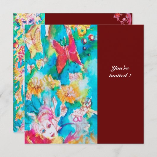 GRAPE FAIRY TALE Colorful Fantasy Kaart (Voorkant / Achterkant)