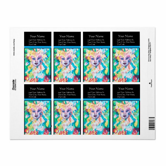 GRAPE FAIRY TALE ETIKET (Full Sheet)