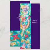 GRAPE FAIRY TALE paarse blauwe fuchsie roze wit Kaart (Voorkant / Achterkant)