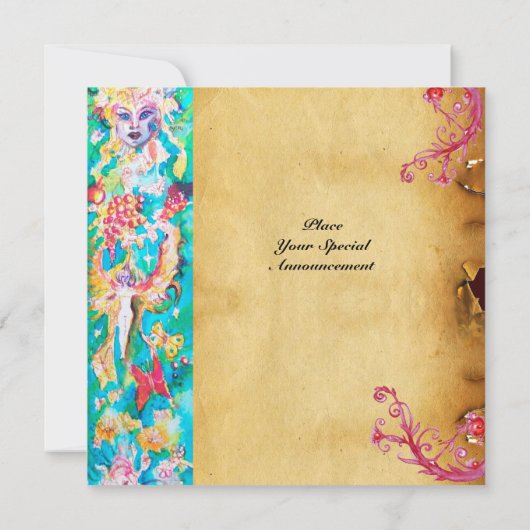 GRAPE FAIRY TALE parchment Kaart (Achterkant)