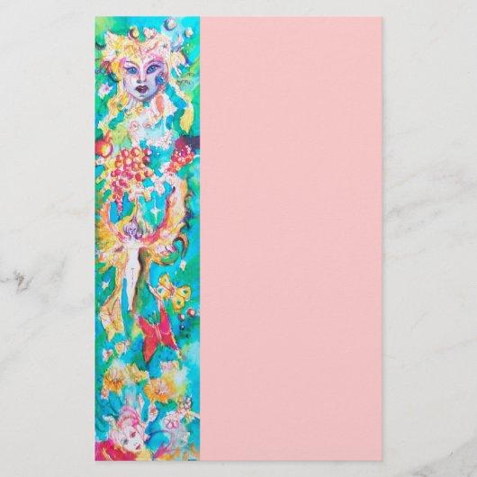 GRAPE FAIRY TALE, roze Briefpapier (Voorkant)