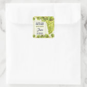Grape Fruit Jam Jar Canning Vierkante Sticker (Tas)