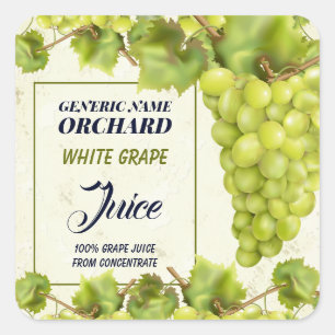 Grape Fruit Jam Jar Canning Vierkante Sticker