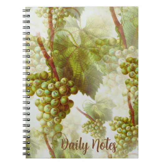 Grape Fruit Pattern Notebook Notitieboek (Voorkant)