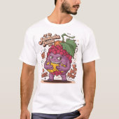 Grape Galore: stripfiguur met Jabuticaba T-shirt (Voorkant)