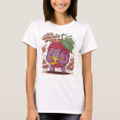 Grape Galore: stripfiguur met Jabuticaba T-shirt (Voorkant)