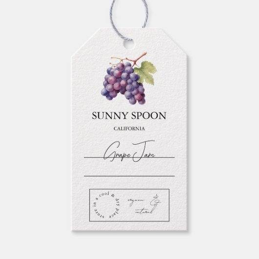 Grape Hang-Label Cadeaulabel (Voorkant)