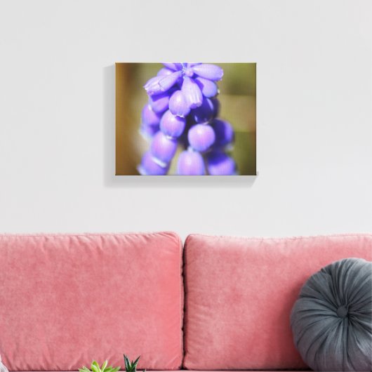 Grape Hyacinth Canvas Afdruk (Insitu (Woonkamer))
