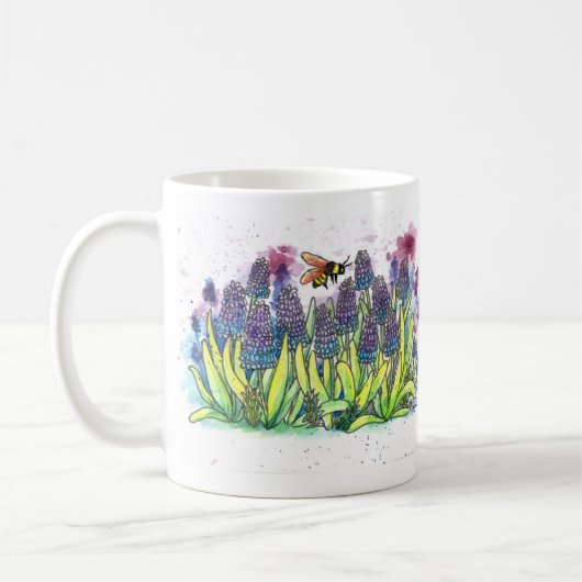 Grape Hyacinth Koffiemok (Links)