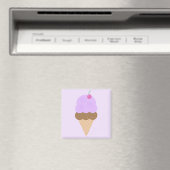 Grape Ice Cream Cone Magneet (Insitu (Vaatwasser))