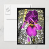 Grape Iris Briefkaart (Voorkant / Achterkant)