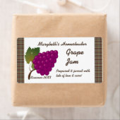 Grape Jam Jar Label (Aanpassen) (Insitu)