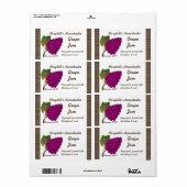 Grape Jam Jar Label (Aanpassen) (Full Sheet)