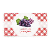 Grape Jam Jelly label (Voorkant)