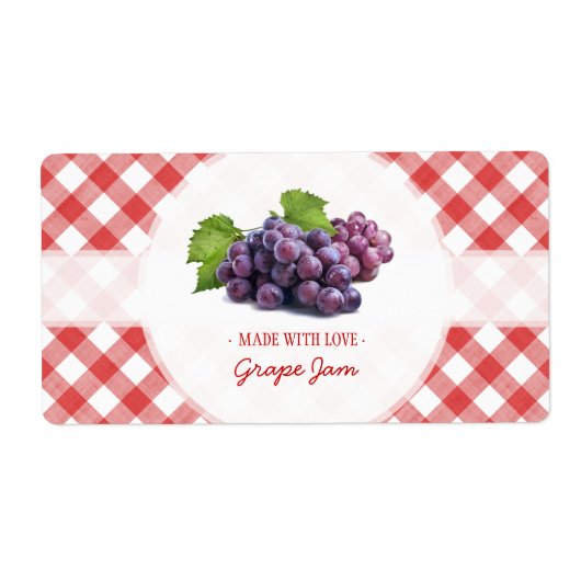 Grape Jam Jelly label (Voorkant)