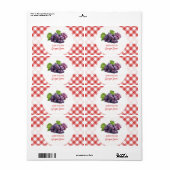 Grape Jam Jelly label (Full Sheet)