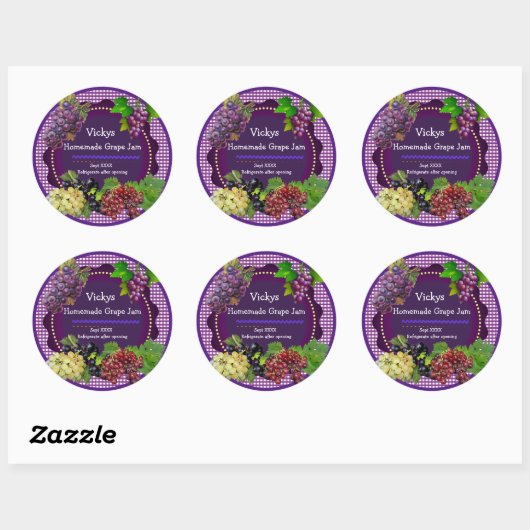 Grape Jam Label Personaliseren (Vel)