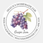 Grape Jam Modern label (Voorkant)