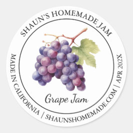 Grape Jam Modern label