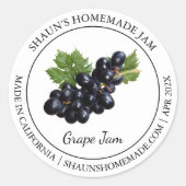 Grape Jam Modern label (Voorkant)