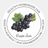 Grape Jam Modern label