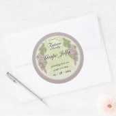 Grape Jelly 1 Ronde Sticker (Envelop)