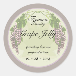 Grape Jelly 1 Ronde Sticker