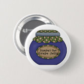Grape Jelly 2 Ronde Button 5,7 Cm (Voorkant /achterkant)