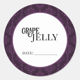 Grape Jelly Canning Lid Labels