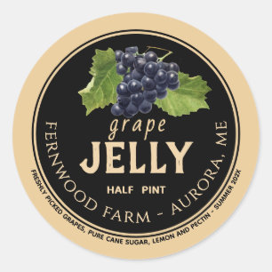 Grape Jelly Classic Ronde Sticker
