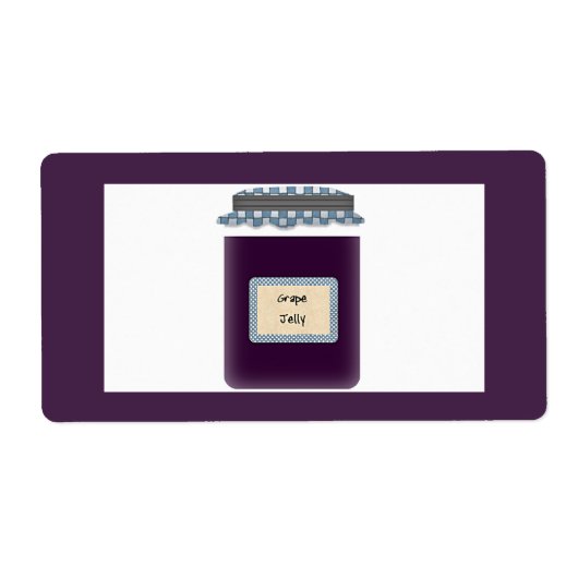 Grape Jelly Jar Label (Voorkant)