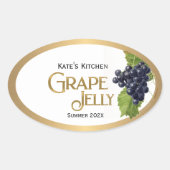 Grape Jelly Label  Gold Border (Voorkant)