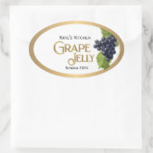 Grape Jelly Label  Gold Border (Tas)