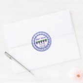 Grape Jelly Personaliseren Ronde Sticker (Envelop)